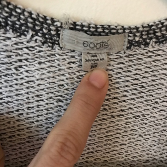 ✨ gray knit open sweater - Picture 3 of 4